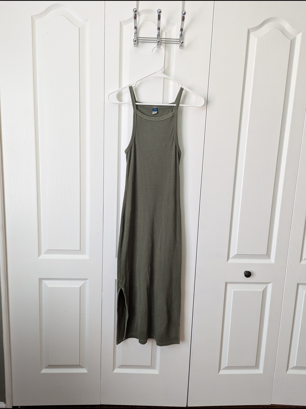 Old Navy Olive Midi Tank Dress